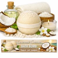 Coconut Cream Bath Bomb